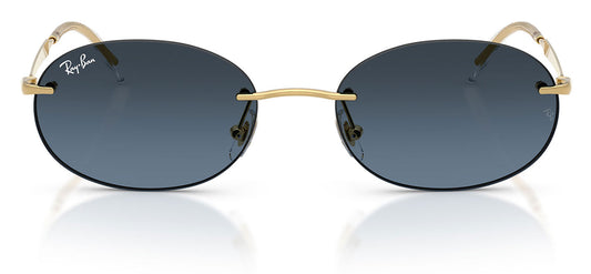 Ray-Ban RB3767 Sunglasses - Arista Gold / Blue Gradient Dark Grey
