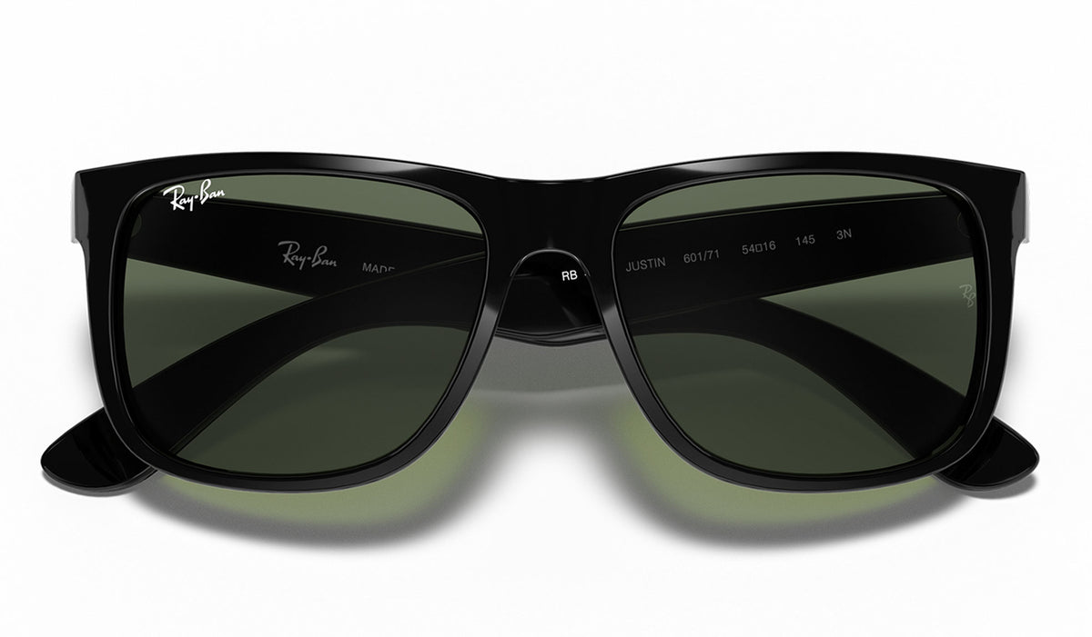 Ray-Ban RB4165 Justin Sunglasses - Black / Green