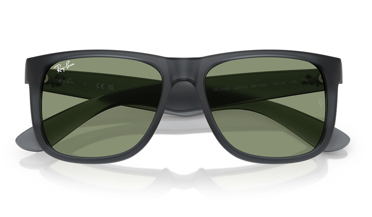 Ray-Ban RB4165 Justin Sunglasses - Opal Grey / Green