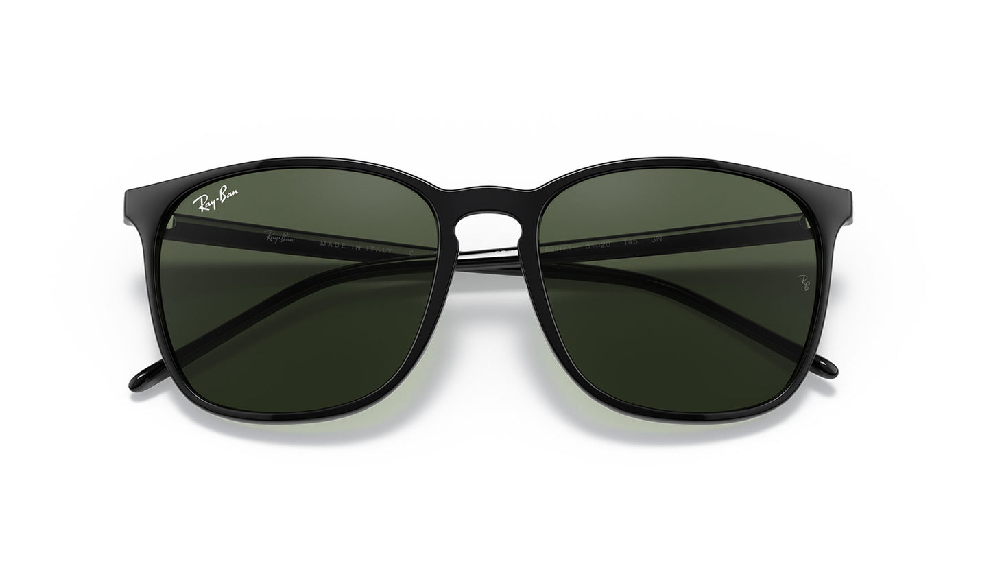 Ray-Ban RB4387 Sunglasses - Black / Green