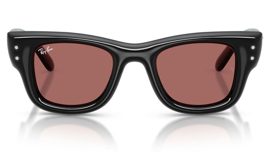 Ray-Ban RB4940B Wayfarer Puffer Crystal Edition Sunglasses - Black / Dark Violet