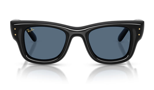 Ray-Ban RB4940 Wayfarer Puffer Sunglasses - Black / Dark Blue