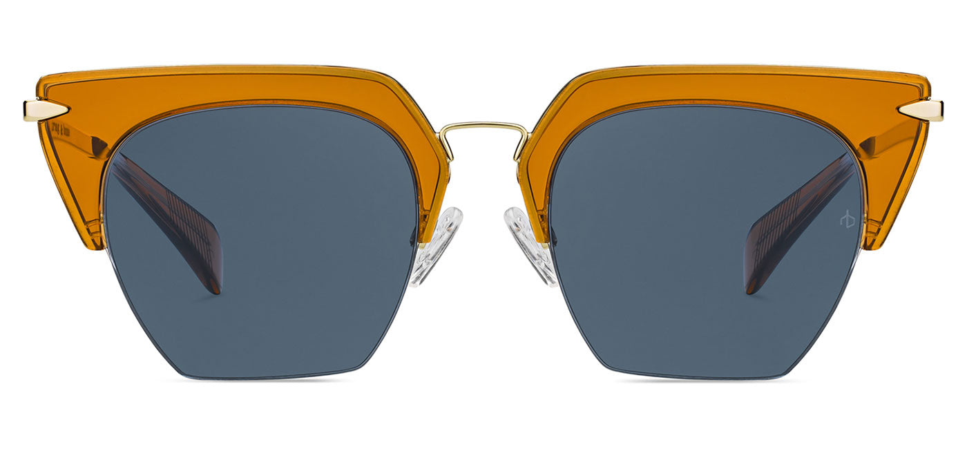 Rag & Bone Del Rey Sunglasses - Orange & Gold / Blue Avio