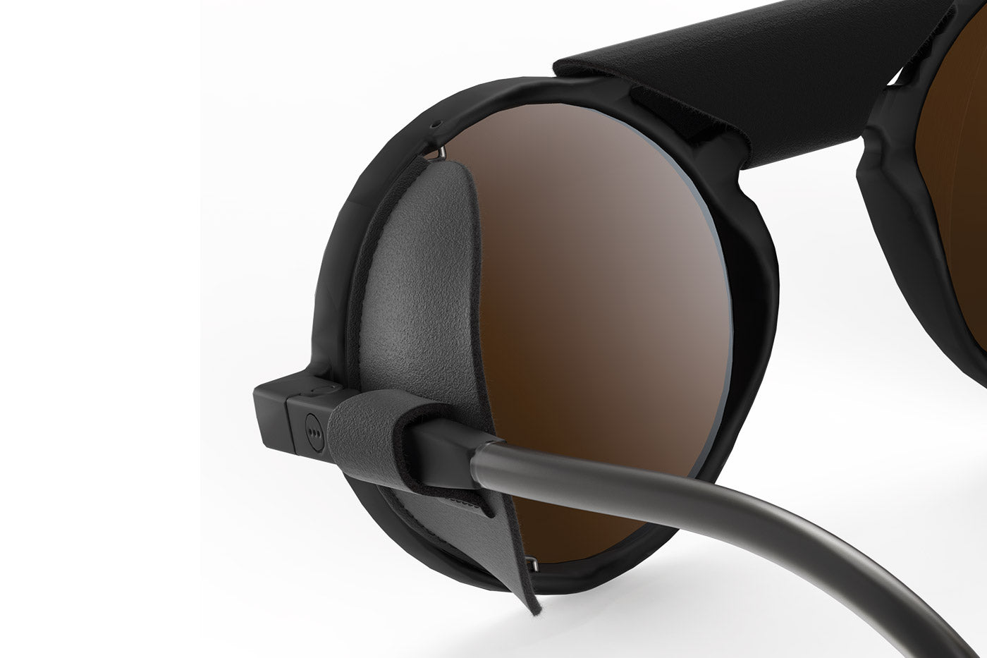 IZIPIZI #G Glacier Sunglasses - Black / Brown - Cat. 4 Intense Light