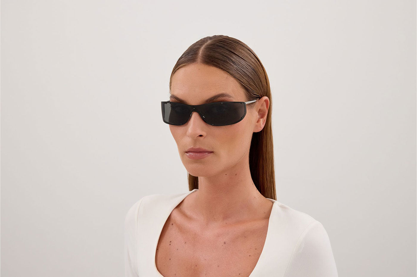 Saint Laurent SL 807 Sunglasses - Silver / Grey