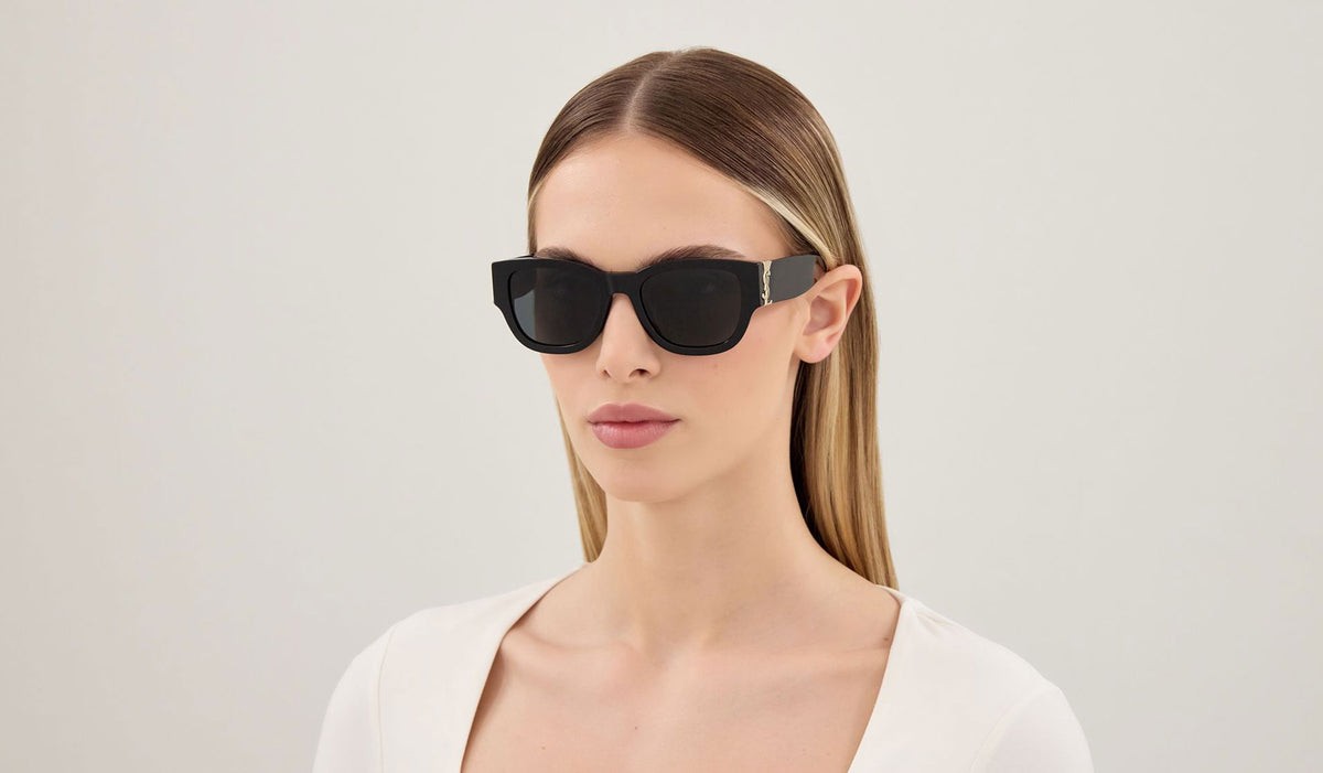 Saint Laurent SL M174 Sunglasses - Black / Black