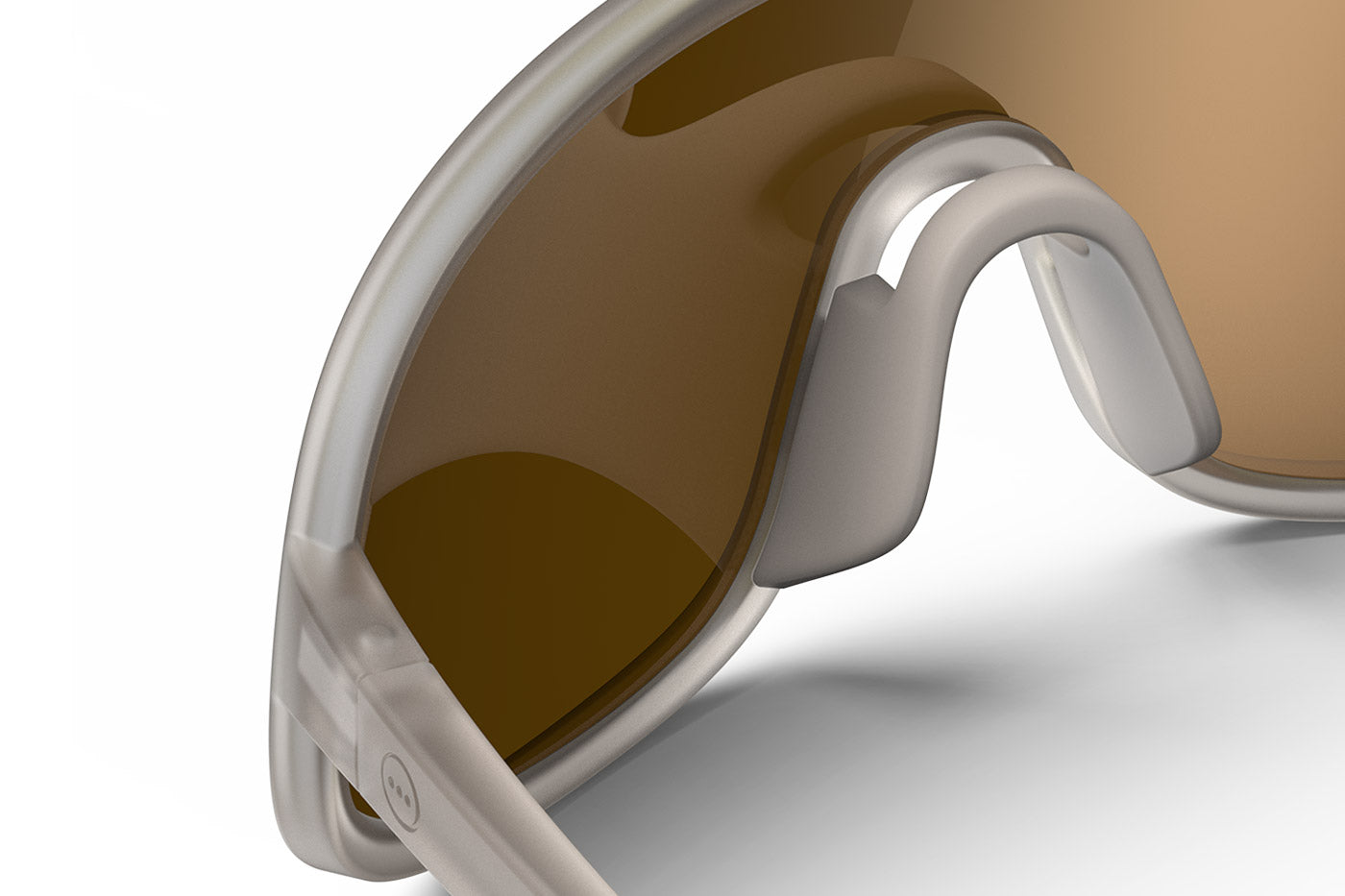 IZIPIZI Speed L Sunglasses - Light Grey Crystal / Brown - Cat. 3 Good Weather