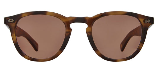 Garrett Leight Hampton X Sunglasses - Spotted Brown Shell / Pure Redwood