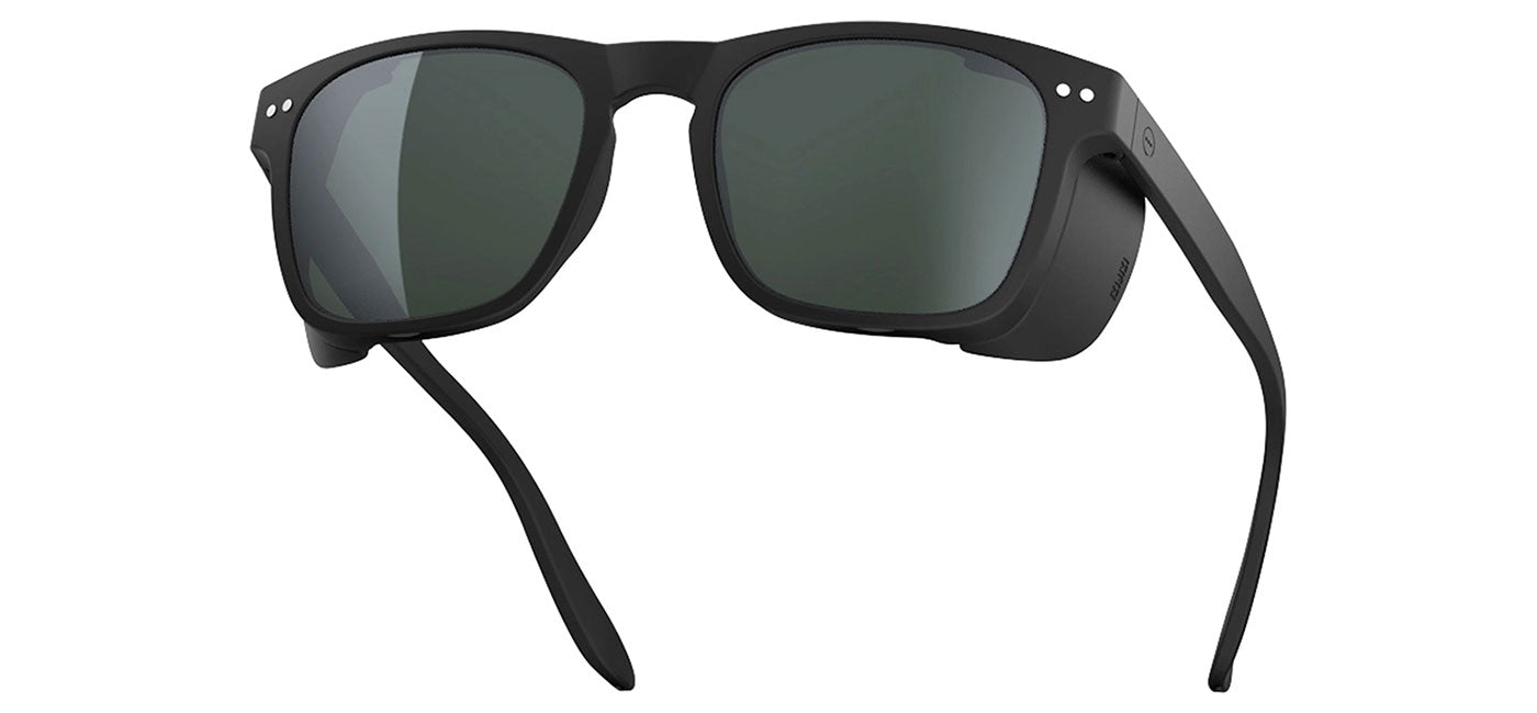 IZIPIZI Zenith Sunglasses - Black / Green Polarised