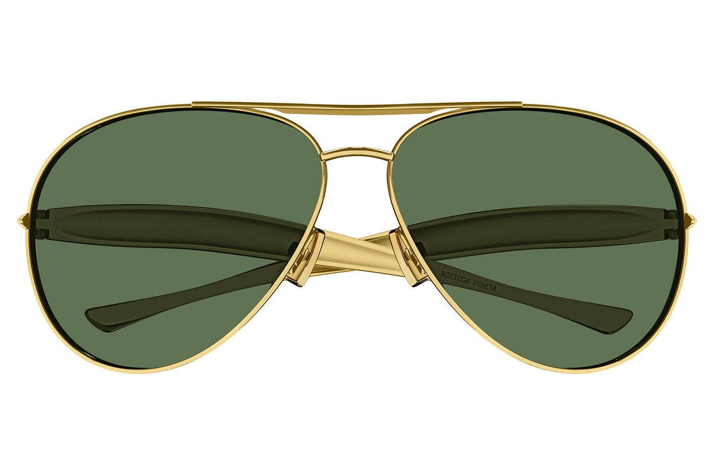 Bottega Veneta BV1305S Sunglasses - Gold / Green