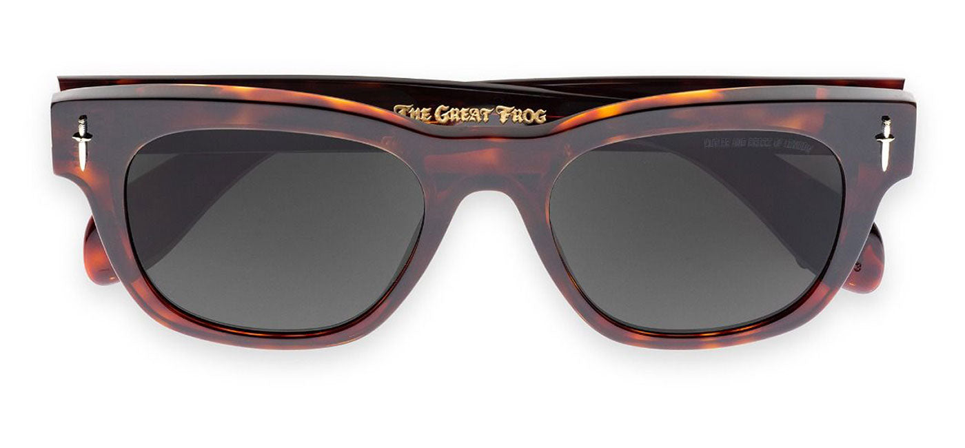Cutler and Gross x The Great Frog Crossbones Sunglasses - Tiger Eye Havana / Grey