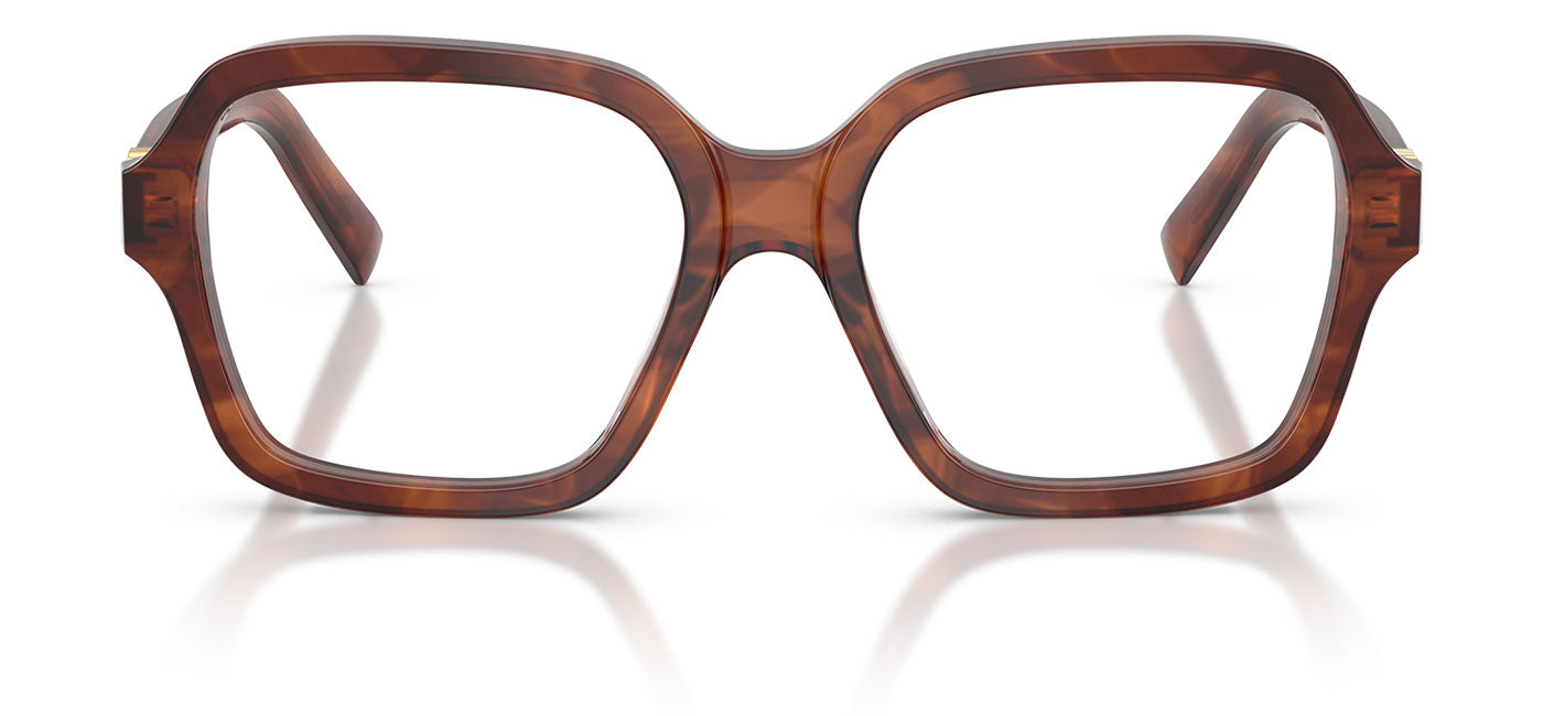 Miu Miu MU 03YV Glasses - Striped Tobacco