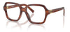 Miu Miu MU 03YV Glasses - Striped Tobacco