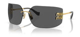 Miu Miu MU 54YS Sunglasses - Gold / Dark Grey