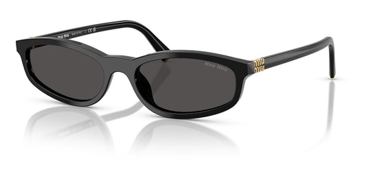Miu Miu MU A06S Sunglasses - Black / Dark Grey