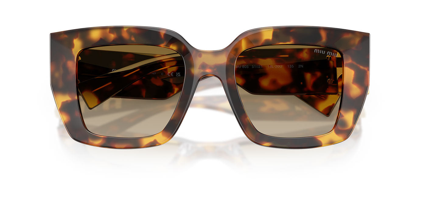 Miu Miu MU B05S Sunglasses - Honey Havana / Brown Gradient