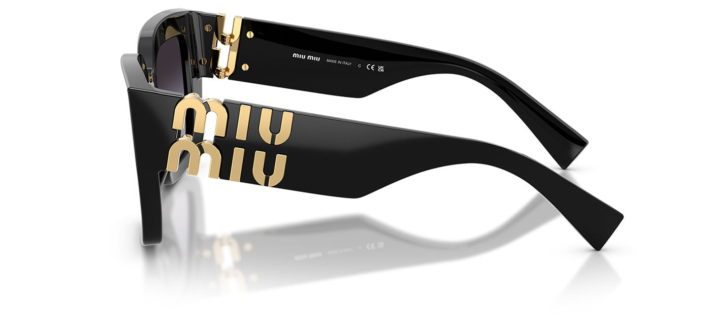 Miu Miu MU B05S Sunglasses - Black / Grey Gradient