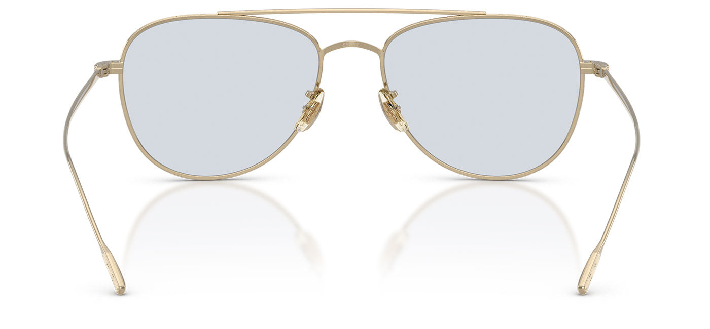 Oliver Peoples OV1363T Stilson Glasses - Gold / Demo Lens Blue Wash