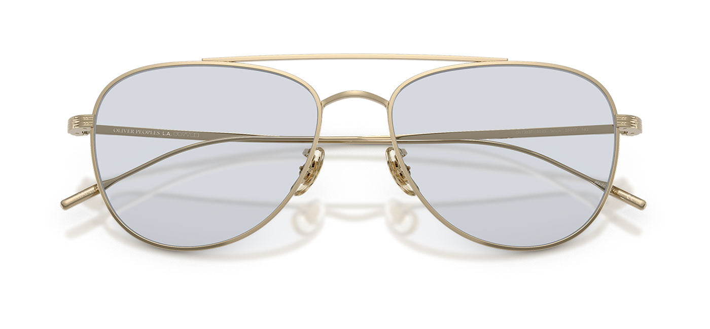 Oliver Peoples OV1363T Stilson Glasses - Gold / Demo Lens Blue Wash