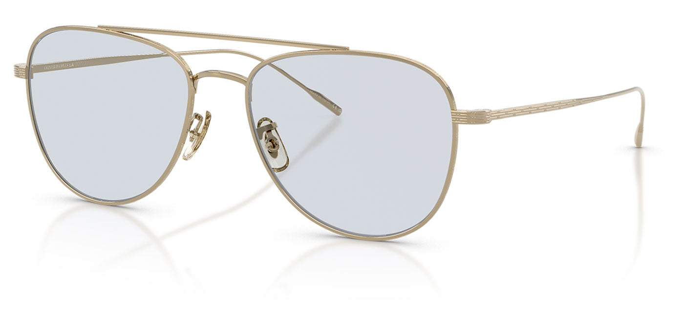 Oliver Peoples OV1363T Stilson Glasses - Gold / Demo Lens Blue Wash