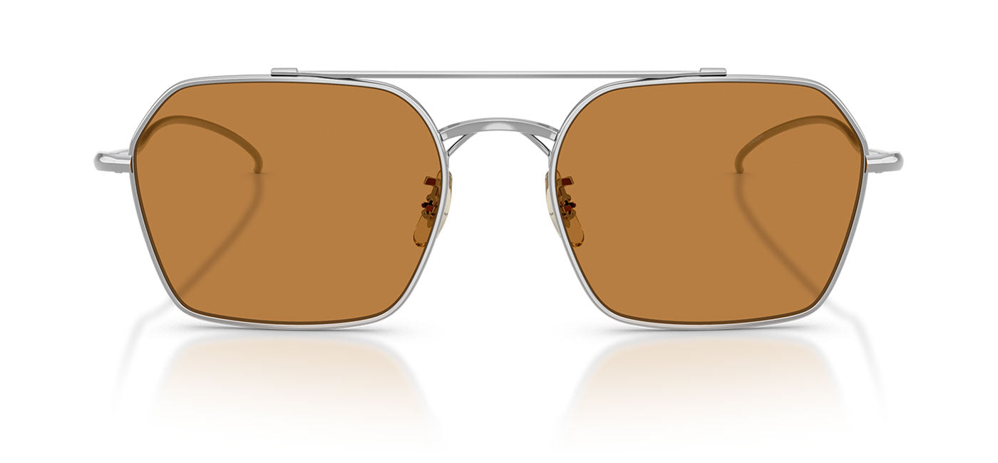 Oliver Peoples OV1365ST TK-15 Sunglasses - Silver / Cognac