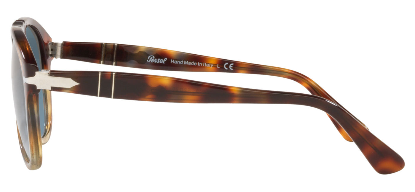 Persol PO0649 Sunglasses - Tortoise Spotted Brown / Azure Gradient Blue