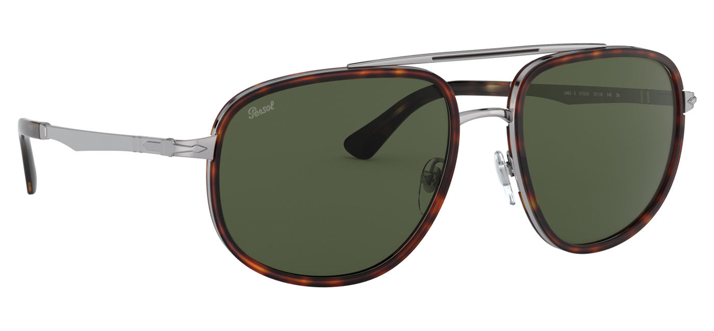 Persol PO2465S Sunglasses - Gunmetal & Havana / Green