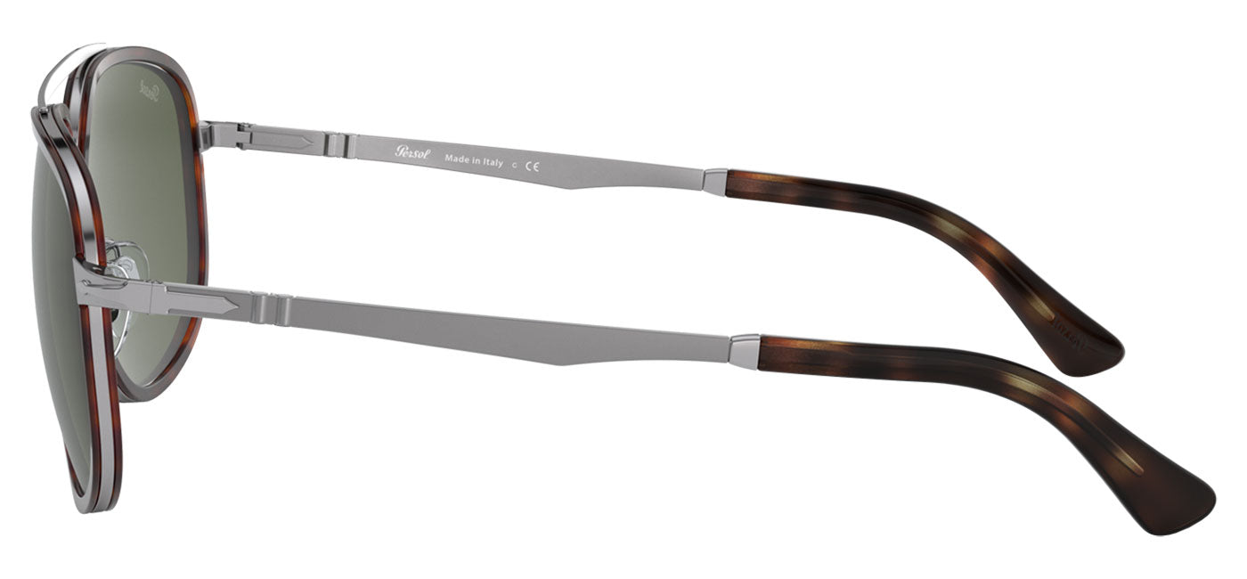 Persol PO2465S Sunglasses - Gunmetal & Havana / Green