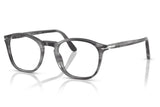 Persol PO3007V Glasses - Striped Grey