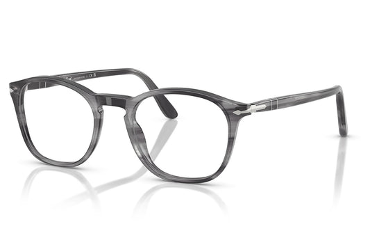 Persol PO3007V Glasses - Striped Grey