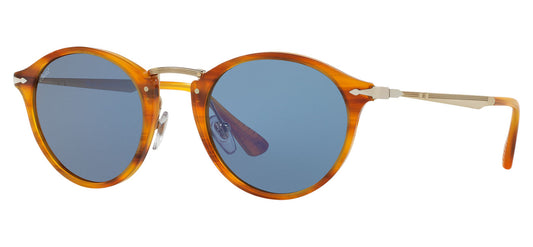 Persol PO3166S Sunglasses - Striped Brown / Light Blue
