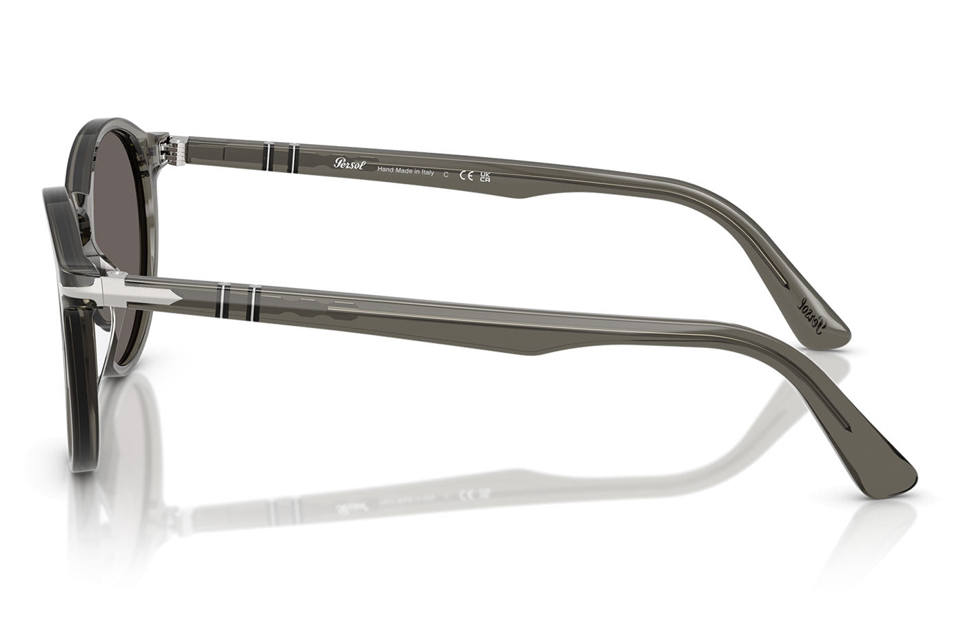 Persol PO3171S Sunglasses - Taupe Grey Transparent / Dark Grey