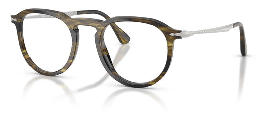 Persol PO3387V Pier Glasses - Striped Black & Olive Green