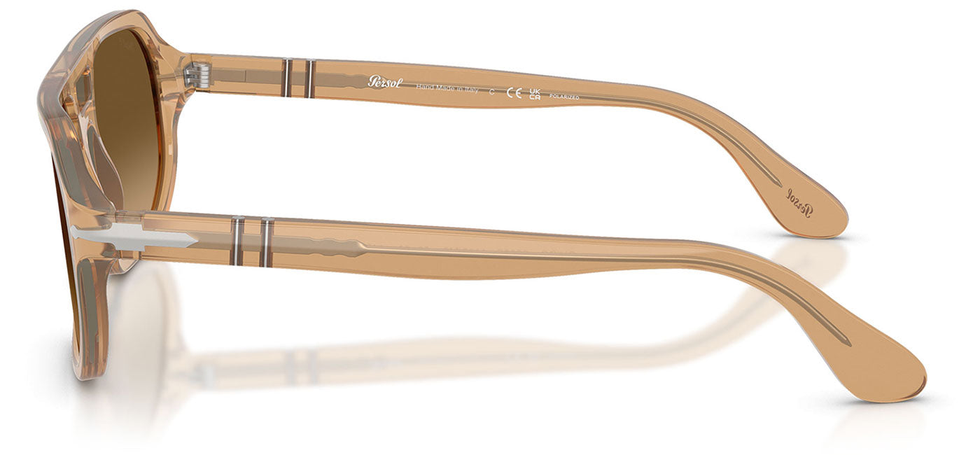 Persol PO3393S Guido Sunglasses - Opal Beige / Brown Gradient Brown
