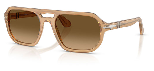 Persol PO3393S Guido Sunglasses - Opal Beige / Brown Gradient Brown