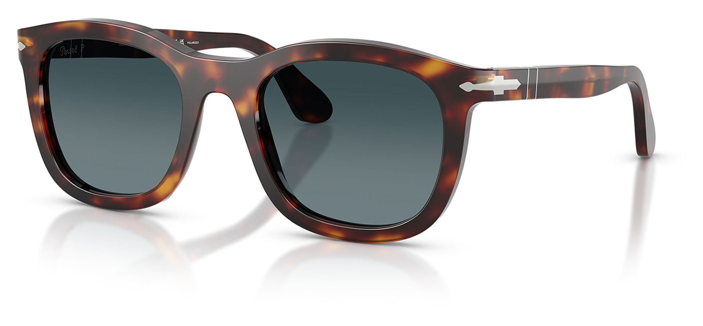 Persol PO3395S Sunglasses - Havana / Light Blue Gradient Dark Blue
