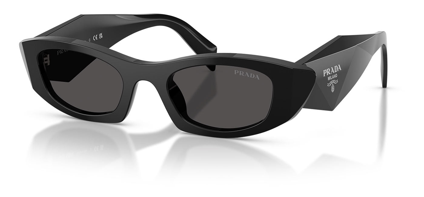 Prada PR B16S Sunglasses - Black / Dark Grey