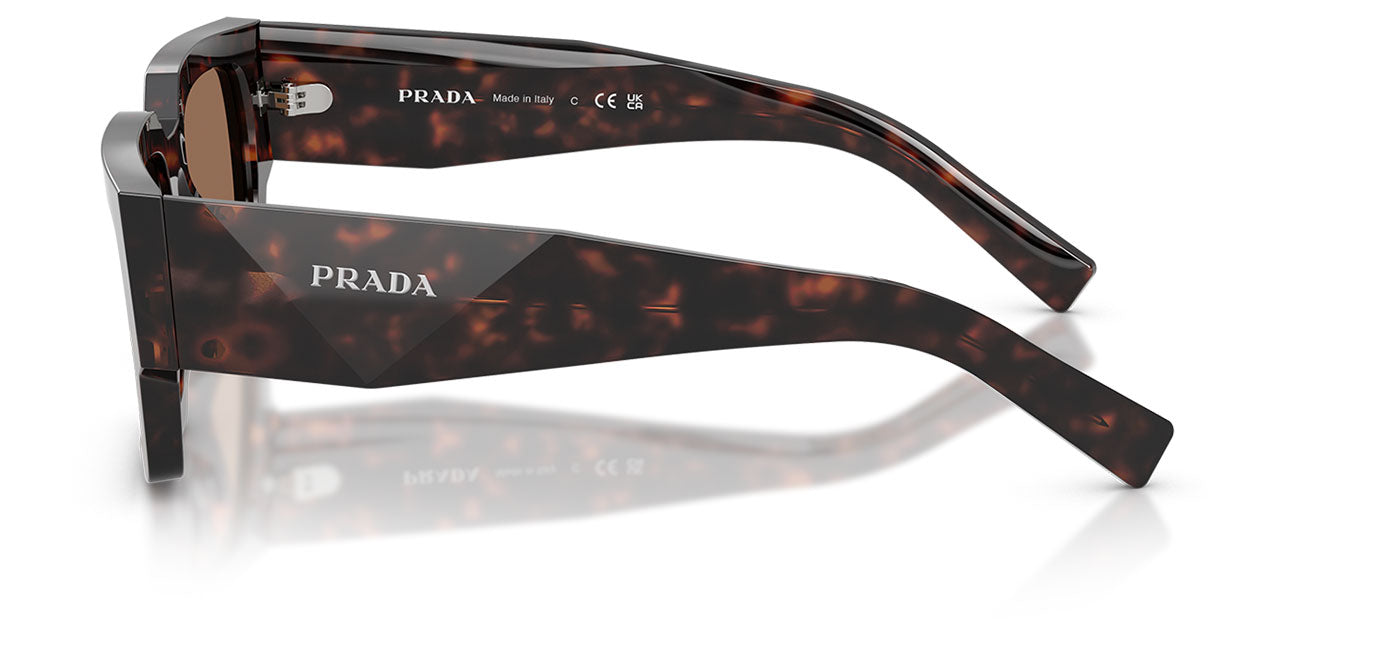 Prada PR B17S Sunglasses - Root Tortoise / Dark Brown