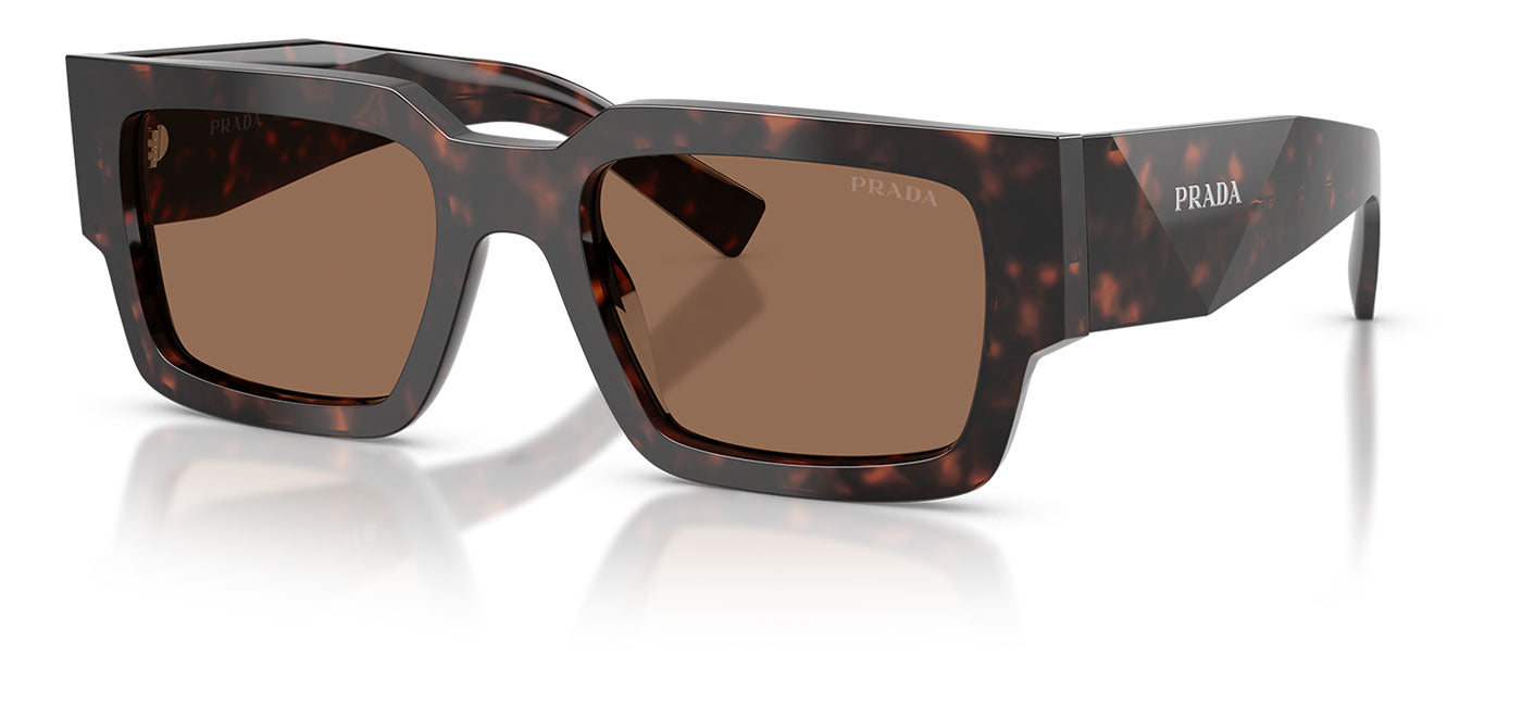 Prada PR B17S Sunglasses - Root Tortoise / Dark Brown