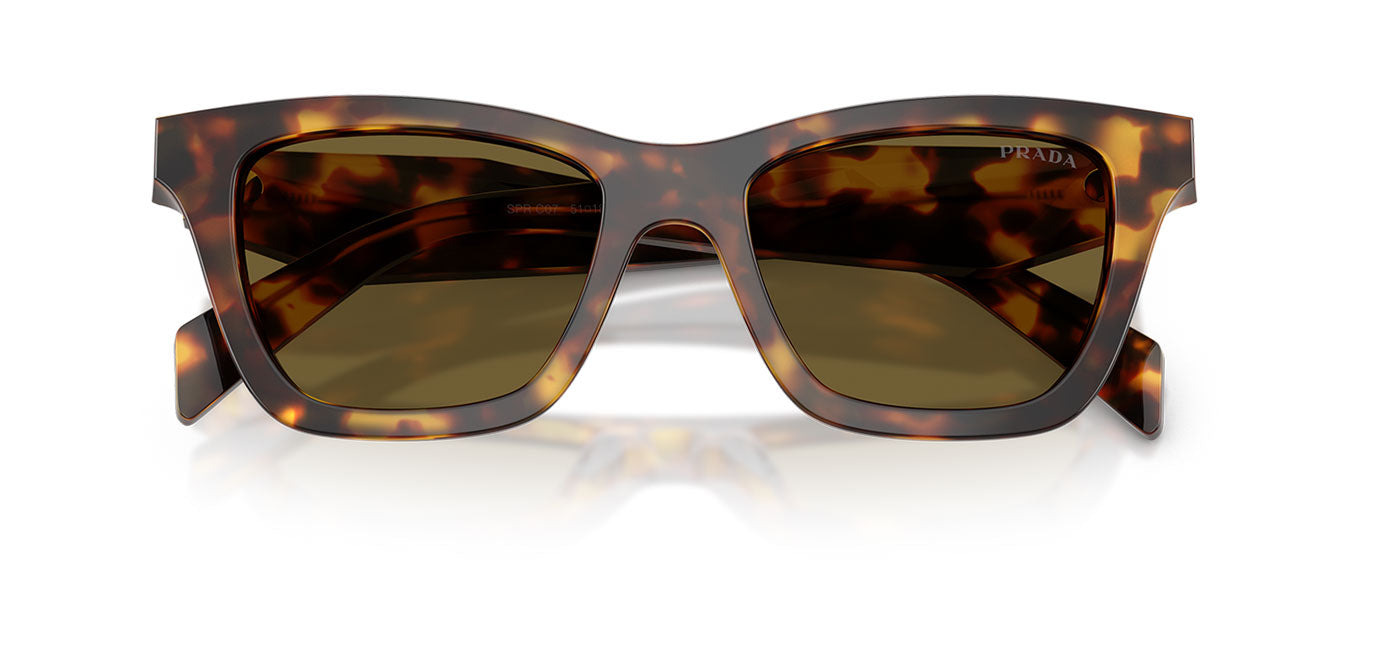 Prada PR C07S Sunglasses - Honey Tortoise / Dark Brown