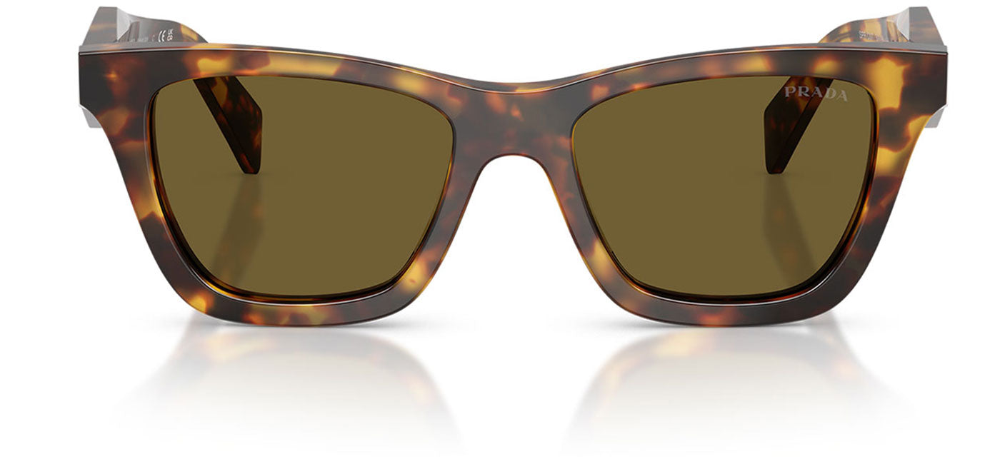 Prada PR C07S Sunglasses - Honey Tortoise / Dark Brown