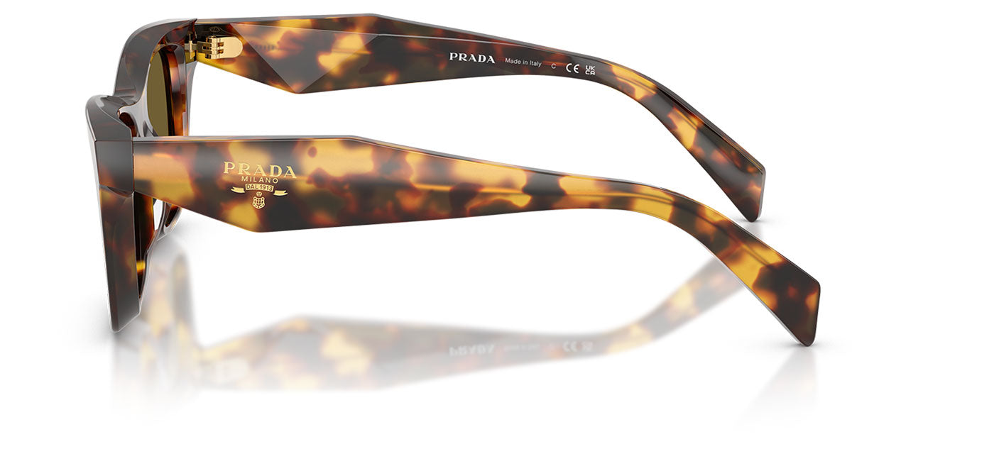 Prada PR C07S Sunglasses - Honey Tortoise / Dark Brown