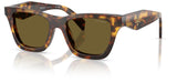 Prada PR C07S Sunglasses - Honey Tortoise / Dark Brown