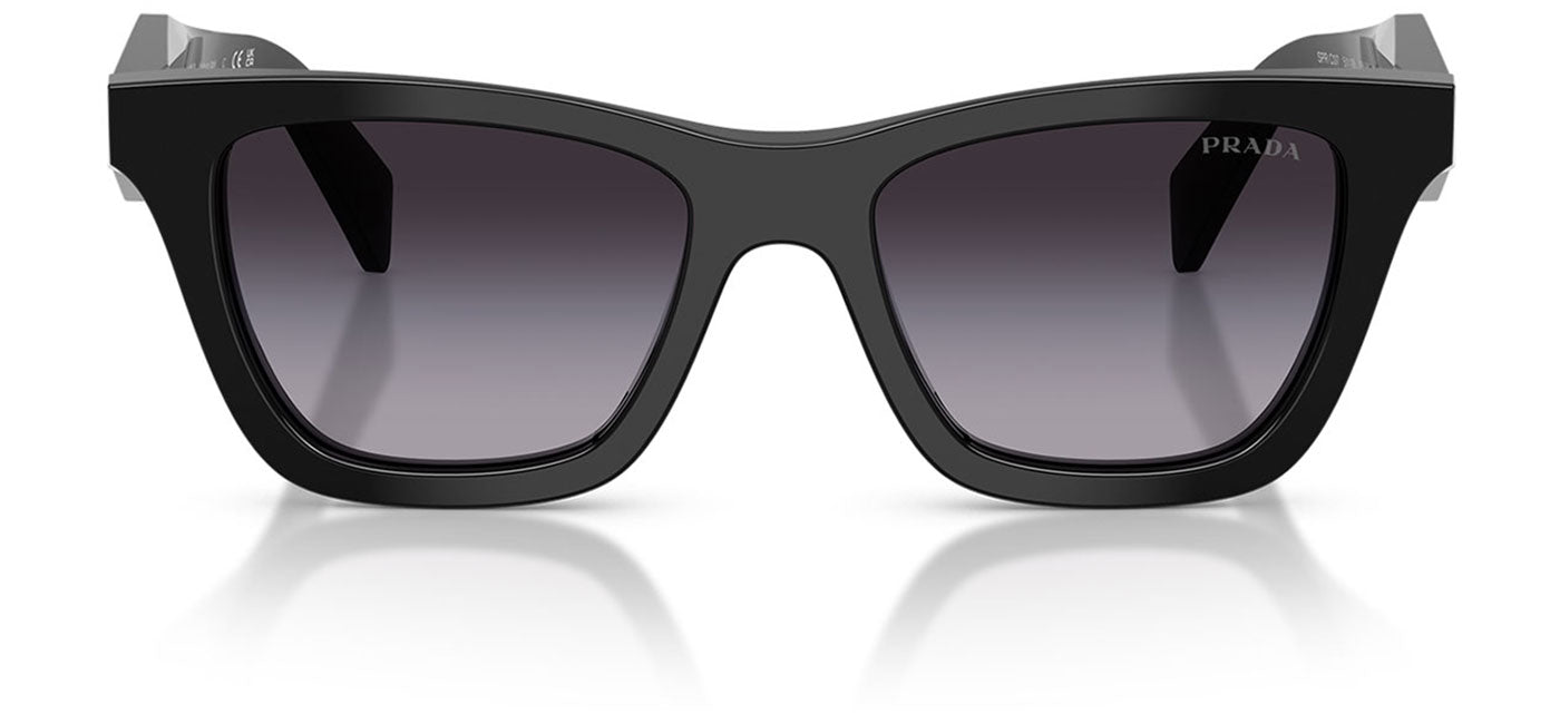 Prada PR C07S Sunglasses - Black / Grey Gradient