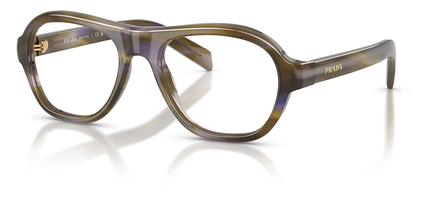 Prada PR C12V Glasses - Striped Lagoon