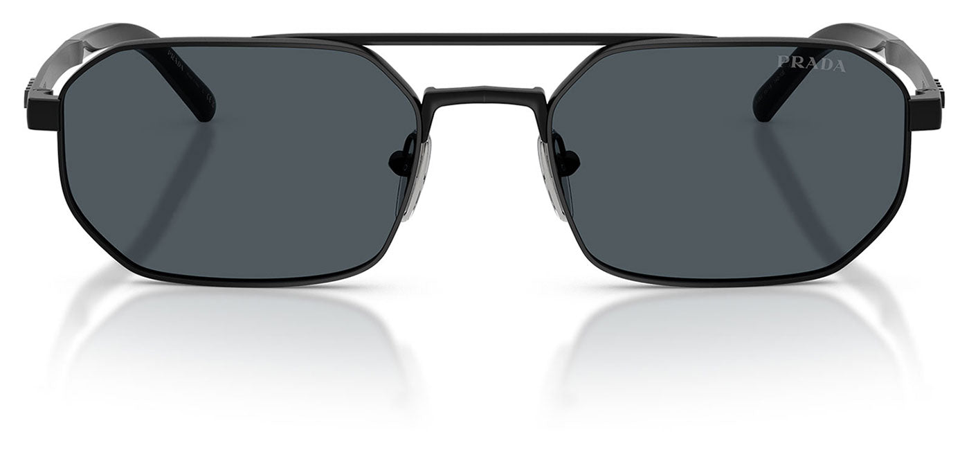 Prada PR D53S Sunglasses - Satin Black / Dark Grey