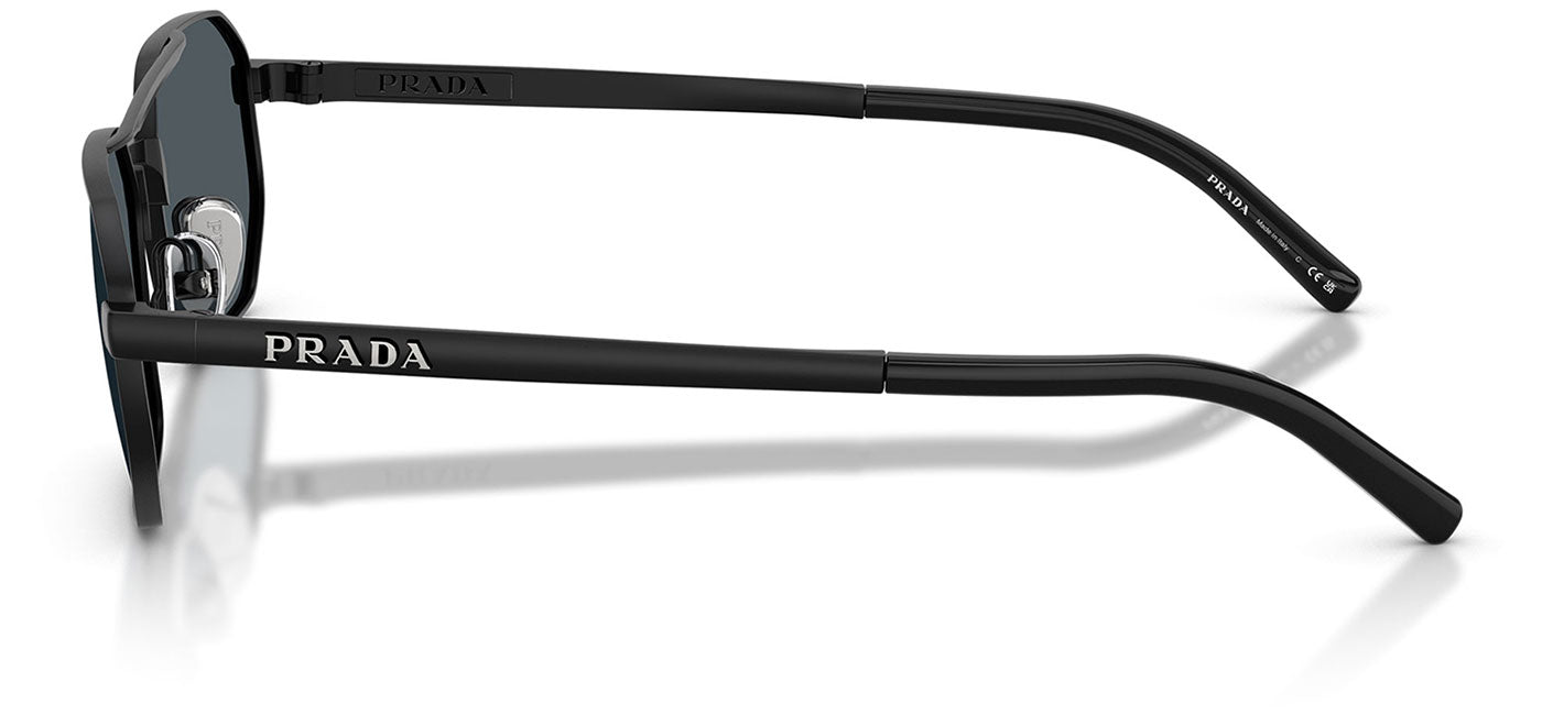 Prada PR D53S Sunglasses - Satin Black / Dark Grey