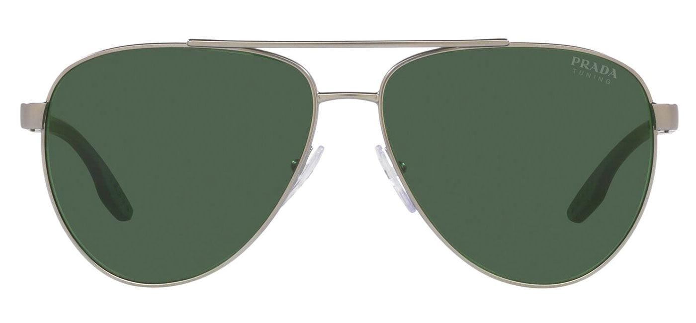 Prada Linea Rossa PS 52YS Sunglasses - Silver / Green