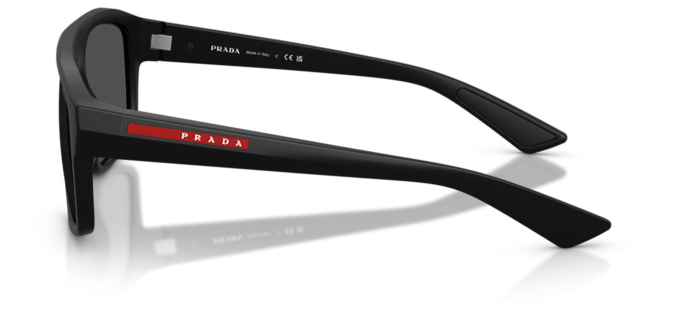 Prada Linea Rossa PS B02S Sunglasses - Matte Black / Dark Grey