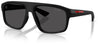 Prada Linea Rossa PS B02S Sunglasses - Matte Black / Dark Grey